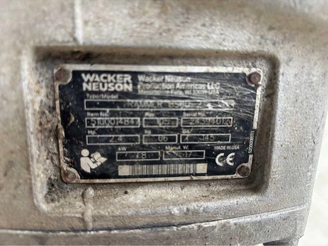 Wacker neuson bs60-2plus stamper /rammer - afbeelding 6 van  6