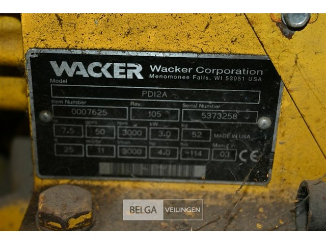 Wacker vuilwaterpomp - afbeelding 6 van  6