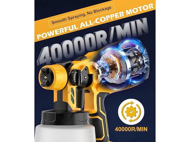 Wadeo verfspuitpistool - afbeelding 2 van  4