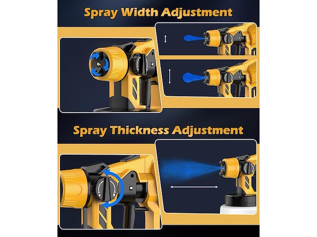 Wadeo verfspuitpistool - afbeelding 3 van  4