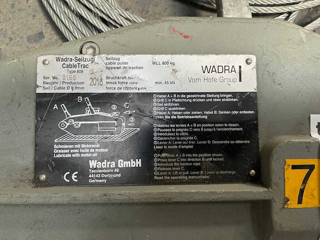 Wadra 808 staaldraad takel - afbeelding 4 van  4