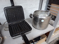 Wafelijzer + snelkookpan