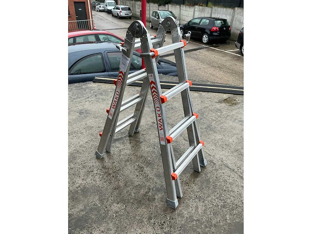 Wakü 101 telescopische vouwladder (2x) - afbeelding 3 van  6