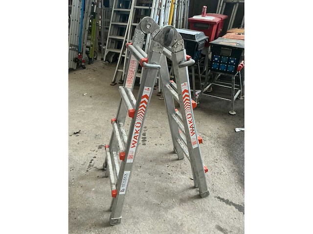 Wakü 101 telescopische vouwladder - afbeelding 3 van  4