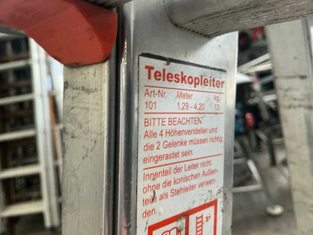 Wakü 101 telescopische vouwladder - afbeelding 4 van  4