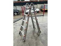Wakü 102 telescopische vouwladder (2x) - afbeelding 2 van  5