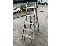 Wakü 102 telescopische vouwladder (2x) - afbeelding 3 van  5