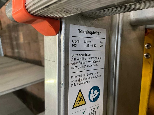 Wakü 103 telescopische vouwladder - afbeelding 5 van  5