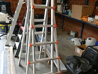 Waku alu telescoop vouwladder - afbeelding 1 van  3