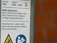 Waku alu telescoop vouwladder - afbeelding 3 van  3