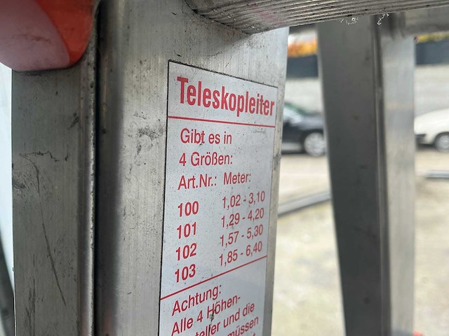 Wakü diverse telescoopladder (2x) - afbeelding 5 van  5