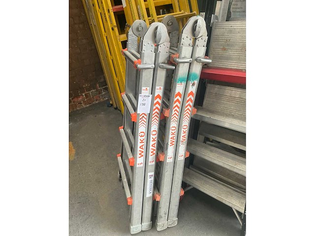 Wakü telescoopladder (2x) - afbeelding 3 van  4