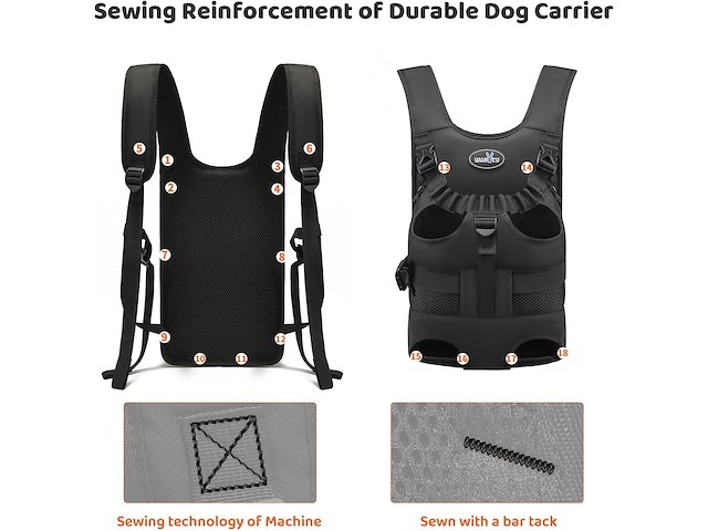 Wakytu huisdierrugzak voor honden - afbeelding 4 van  6