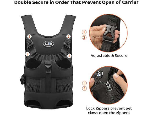 Wakytu huisdierrugzak voor honden - afbeelding 6 van  6