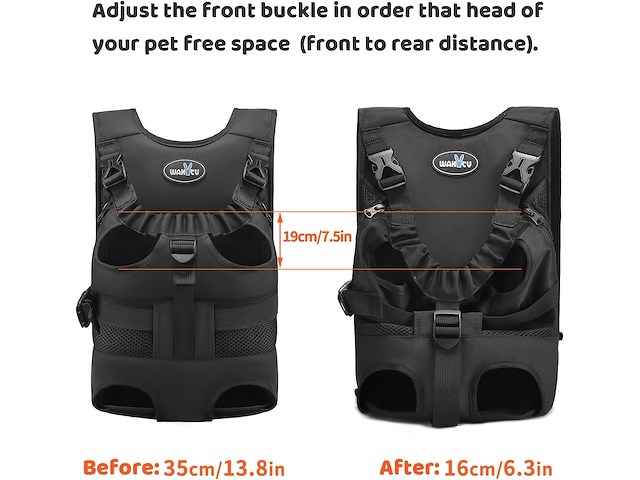 Wakytu huisdierrugzak voor honden - afbeelding 2 van  6