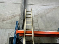 Wallemacq 2x15 schuifladder - afbeelding 3 van  4