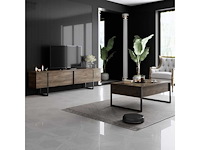 Walnoot en zwarte middentafel - afbeelding 3 van  6