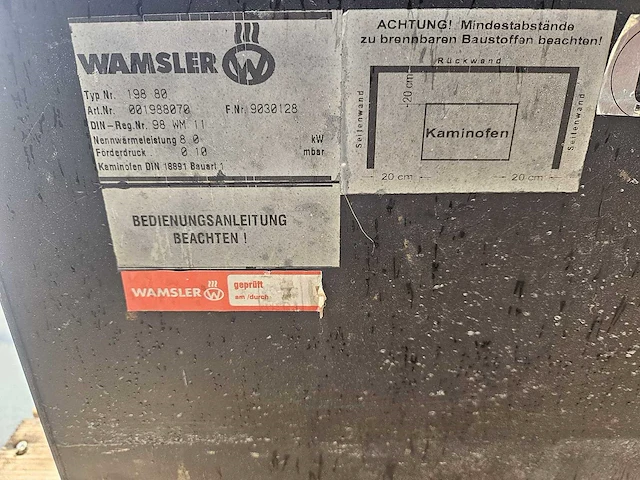 Wamsler 198.80 houtkachel - afbeelding 5 van  7