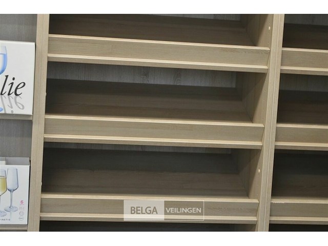 Wand voor wijnflessen en glazen [zelf te demonteren] 274x193x45 cm - afbeelding 3 van  4