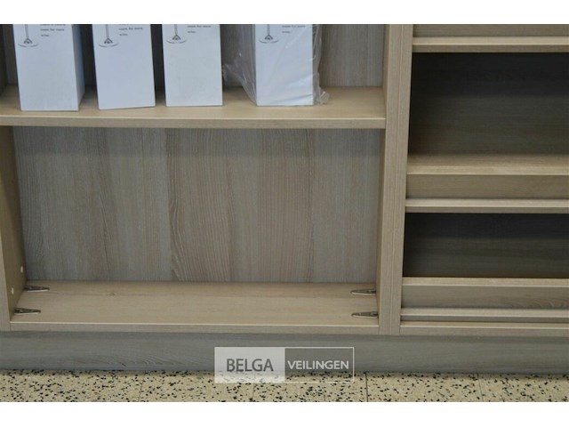 Wand voor wijnflessen en glazen [zelf te demonteren] 274x193x45 cm - afbeelding 4 van  4