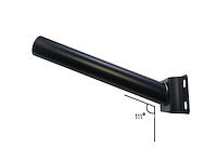 Wandbeugel voor solar straatverlichting 30cm zwart (40x) - afbeelding 2 van  3