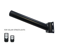 Wandbeugel voor solar straatverlichting 30cm zwart(16x) - afbeelding 1 van  2