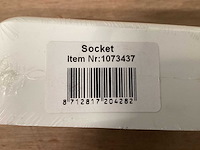 Wandcontactdoos, 2 voudig, randaarde, opbouw, wit (78x) - afbeelding 4 van  4