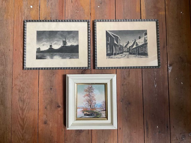 Wanddecoraties (3x) - afbeelding 1 van  7