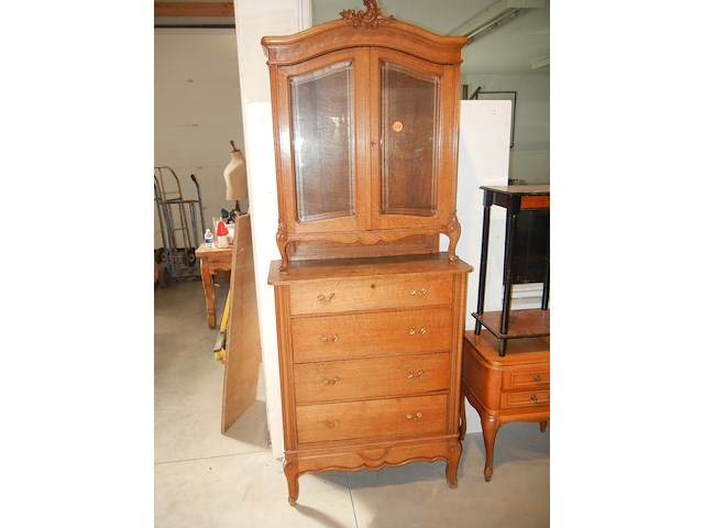 Wandkast (ladenkast met vitrine) - afbeelding 2 van  3