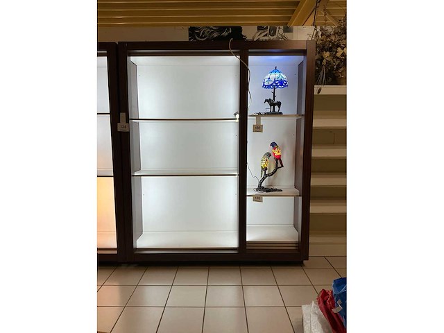 Wandkast met verlichting (2x) - afbeelding 2 van  4