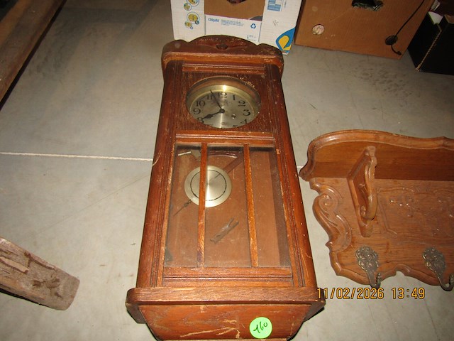 Wandklok en wandkapstok - afbeelding 2 van  2