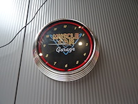 Wandklok muscle car garage - afbeelding 1 van  1