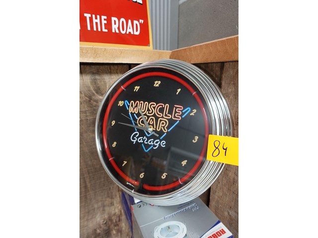 Wandklok muscle car - afbeelding 1 van  2