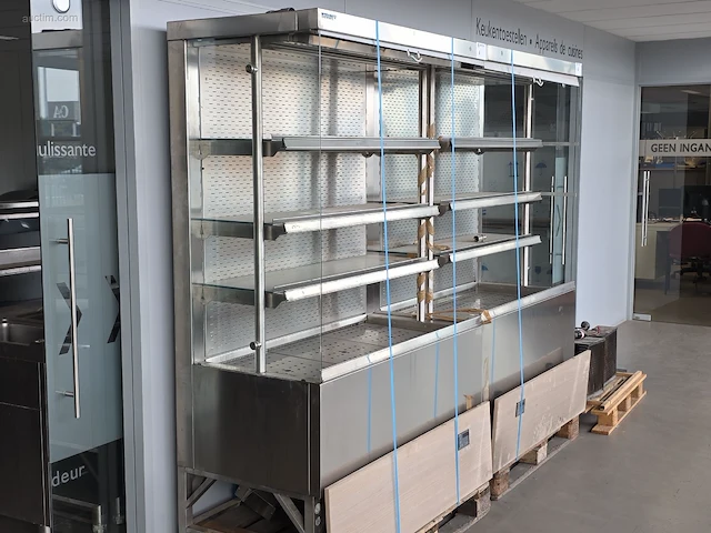 Wandkoeling in inox met uitgebouwde koelgroep ake... - afbeelding 3 van  8