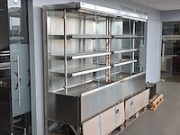 Wandkoeling in inox met uitgebouwde koelgroep ake... - afbeelding 3 van  8