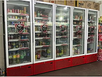 Wandkoelingen, winkelstellingen, dranken en voeding wegens nachtwinkel in faillissement