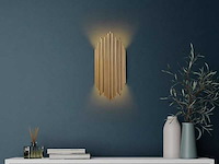 Wandlamp - goudmetaal (x2) - afbeelding 1 van  6