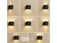 Wandlamp - tweerichtings led - kubus - 2 x 5w - sw 2312 (6x)