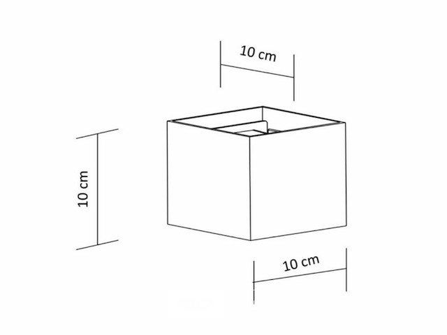 Wandlamp - tweerichtings led - kubus - 2 x 5w - sw 2312 (x10) - afbeelding 4 van  6