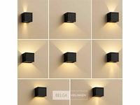 Wandlamp - tweerichtings led – kubus – 2 x 5w – sw-2312 (4x) - afbeelding 2 van  6