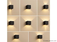 Wandlamp - tweerichtings led – kubus – 2 x 5w – sw-2312 (x10) - afbeelding 1 van  5