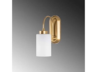 Wandlamp gemaakt van metaal en glas (x2) - afbeelding 6 van  7