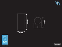 Wandlamp gu10 duo fitting waterdicht (6x) - afbeelding 6 van  6