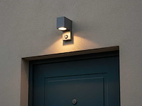 Wandlamp gu10 fitting zand zwart waterdicht met sensor (4x) - afbeelding 3 van  8