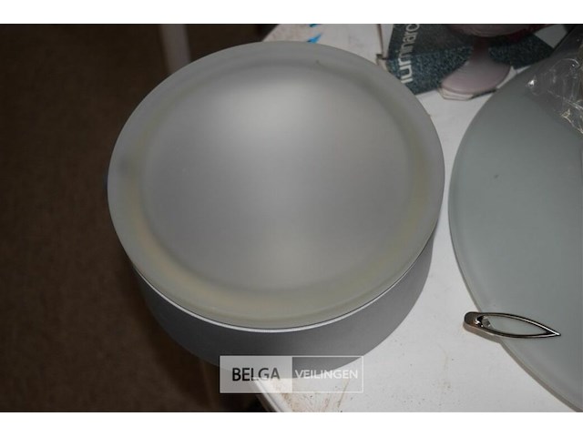 Wandlamp met gouden motief en plafonlamp - afbeelding 2 van  3