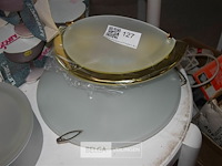 Wandlamp met gouden motief en plafonlamp - afbeelding 3 van  3