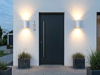Wandlamp modern halfrond gu10 duo fitting zand wit waterdicht(6x) - afbeelding 4 van  7
