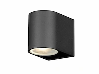 Wandlamp modern halfrond gu10 fitting zand zwart waterdicht(10x)
