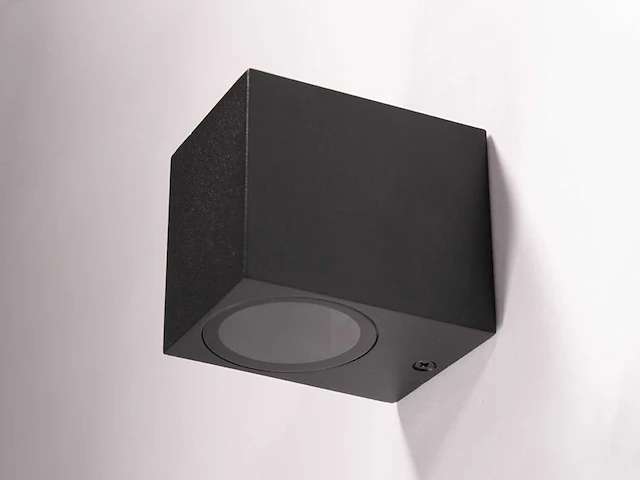Wandlamp modern rechthoekig gu10 fitting zand zwart waterdicht(24x) - afbeelding 5 van  7