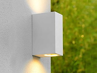 Wandlamp rechthoekig gu10 duo fitting wit waterdicht(40x) - afbeelding 5 van  7